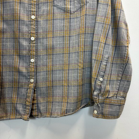 J.Crew Plaid Flannel Shirt Large - Picture 6 of 14